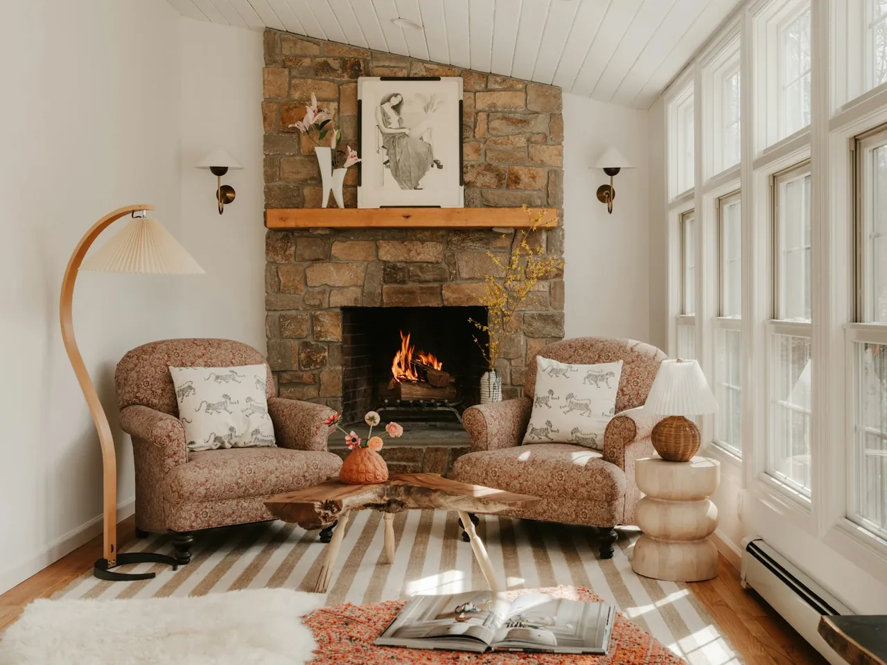 Beautifully upholstered armchair